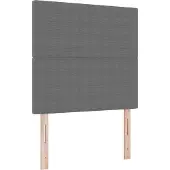 vidaXL LED Hoofdbord met hoofdeinde Lichtgrijs 100 cm Corduroy stof