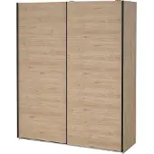 Ebuy24 Bergamo schuifdeurkast 2 deuren 180x220cm eikdecor.
