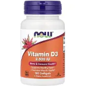 Now - Vitamine D3 2500 IE (180 Softgels)