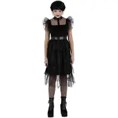 Smiffys - Gothic Prom Kinder Kostuum - Kids tm 9 jaar - Zwart
