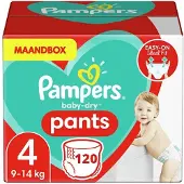 Pampers Baby Dry Pants - Maat 4 - 120 Luierbroekjes