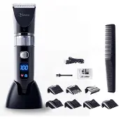 Hatteker Professionele Tondeuse – Haarknipper en Baardtrimmer – Keramische Messen – LED Display