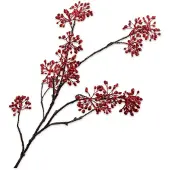Silk-ka Kunstbloem-Zijden Bloem Bessentak Rood 108 cm