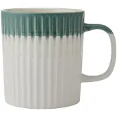 MIKASA mok van gestructureerd steengoed | 410 ml | Groen