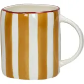 Pomax Mykonos beker met oor 12x8.5cm H9cm geel