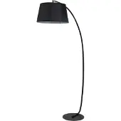 HOMCOM -Stehlampe-Metall-105L x 47B x 190H cm-Schwarz