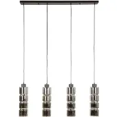 AnLi Style AnLi Stijl Hanglamp, cilindervorm, glas, 4 lampen