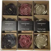 Countryfield Drijfkaarzen roos zwart, rood, zilver (set 3)