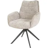 AnLi Style Armstoel lounge Rich zandkleur - set van 2