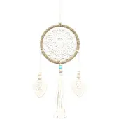 Ancient Wisdom Bali Natuurlijke Dromenvanger - Handgemaakt - Natuurlijke Elementaire Geesten - 35x19x1cm