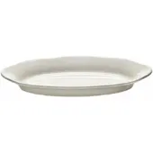 Serax Diep Bord High Oval S White Silhouette 19 cm