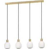 Eglo Manzanares Hanglamp - E27 - 97 cm - Wit|Goud