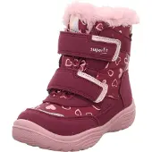 Superfit Snowboots 'Crystal' rose-goud / zilvergrijs / rosa / bourgogne