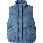 Levi's Bodywarmer 'Western Bubble Vest' blauw denim