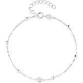 Elenza AMS Elenza 925 Sterling Zilveren Armband met Kristallen Accenten