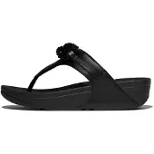 FitFlop Lulu beaded-chain leather toe-post sandals