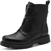 Tamaris Boots 'Enkellaarsjes Plat' zwart