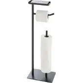 Coppens Toiletrolhouder Filano metaal zwart