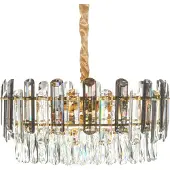Beliani MANTARO - Kroonluchter - Goud/Transparant - Glas