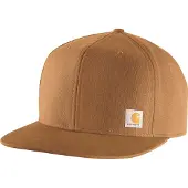 Carhartt - Firm Duck Flat Brim Cap - Muts One Size, bruin/oranje