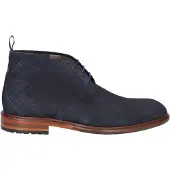 Floris van Bommel Veterboots 'De Normer 01' nachtblauw