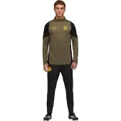 Puma Borussia Dortmund Trainingspak 1/4-Zip 2025-2026 Olijfgroen Zwart