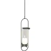 Höfats Kandelaar Oval Candle 35 Zwart Geborsteld
