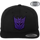 Transformers Decepticon 3D Patch Flexfit Baseball Cap Black-L/XL