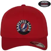 Grateful Dead Cap Patch Flexfit Cap WMX-92-GD9901-CB14 Red-L/XL