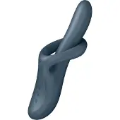Satisfyer Heat Flex 4 - verwarmende vibrator met clitoristimulator (grijs)