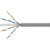Equip installatiekabel Cat6 U/UTP, Eca-gecertificeerd, grijs, 305.00 meter, LS (Low Smoke)