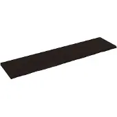 vidaXL Wastafelblad 200x50x(2-4) cm behandeld massief hout donkerbruin