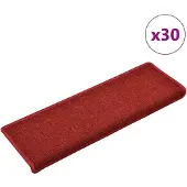 vidaXL Trapmatten 30 st 65x21x4 cm Röd Rechthoekige Rand