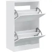 vidaXL Schoenenkast 60x34x96,5 cm bewerkt hout wit