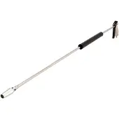 Airpress Blaaspistool aluminium | Met 2 nozzles | 120 cm lans | 1/4 buitendraad | Met insteeknippels | In blister