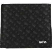 BOSS Portemonnee 'Zair' grijs / zwart / zilver