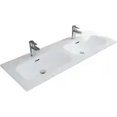 Saniclear Gera keramische wastafel 120cm met kraangaten