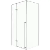 Kerra Long douchecabine chroom 100x90cm met 100cm deur