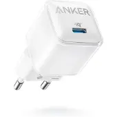 Anker 512 Nano Pro Oplader - 20W USB-C - PowerIQ 3.0 - Actieve Temperatuurregeling - Wit/Zilver