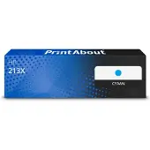 PrintAbout Huismerk HP 213X (W2131X) Toner Cyaan Hoge capaciteit