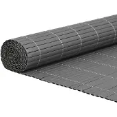 vidaXL Tuinhek, dubbelzijdig, grijs, 1,8x3 meter, PVC