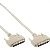 InLine Premium seriële kabel 37-pins SUB-D (m) - 37-pins SUB-D (m) / gegoten connectoren - 2 meter