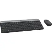 Logitech MK470 - Draadloos Toetsenbord en Muis - Azerty FR - Grafiet