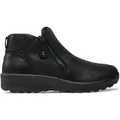 SKECHERS Dames Lovely Vibe Herfst enkellaarsjes zwart (38), Plat, 1 tot 3 cm, Ritssluiting, Casual 158952