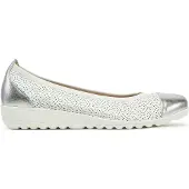 Caprice Ballerina zilver / wit