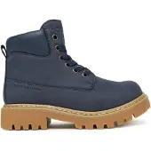 Tommy Hilfiger veterboots donkerblauw Jongens Imitatieleer Effen - maat 31