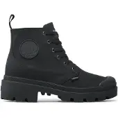 Palladium Veterlaarsjes 'Pallabase' zwart / wit