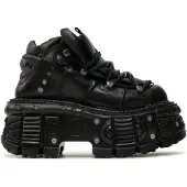 New rock Sneakers laag 'M-TANK106-C2' zwart