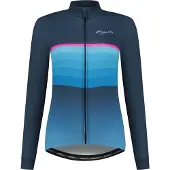 Rogelli Maillot Manches Longues Velo Impress II - Femme - Bleu/Rose