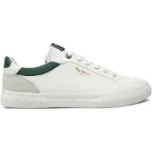 Pepe Jeans Sneakers laag 'KENTON COURT' lichtgrijs / donkergroen / wit